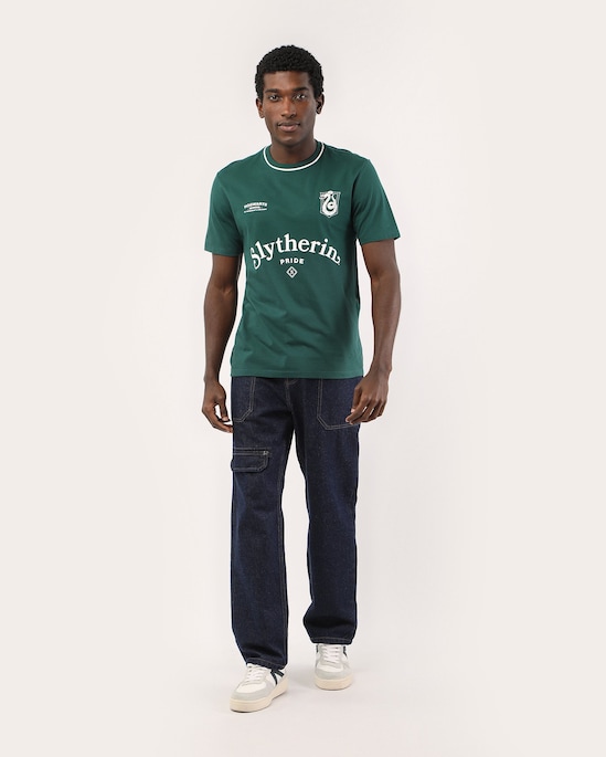 Camiseta masculina manga curta Harry Potter - Verde Escuro | Warner Bros