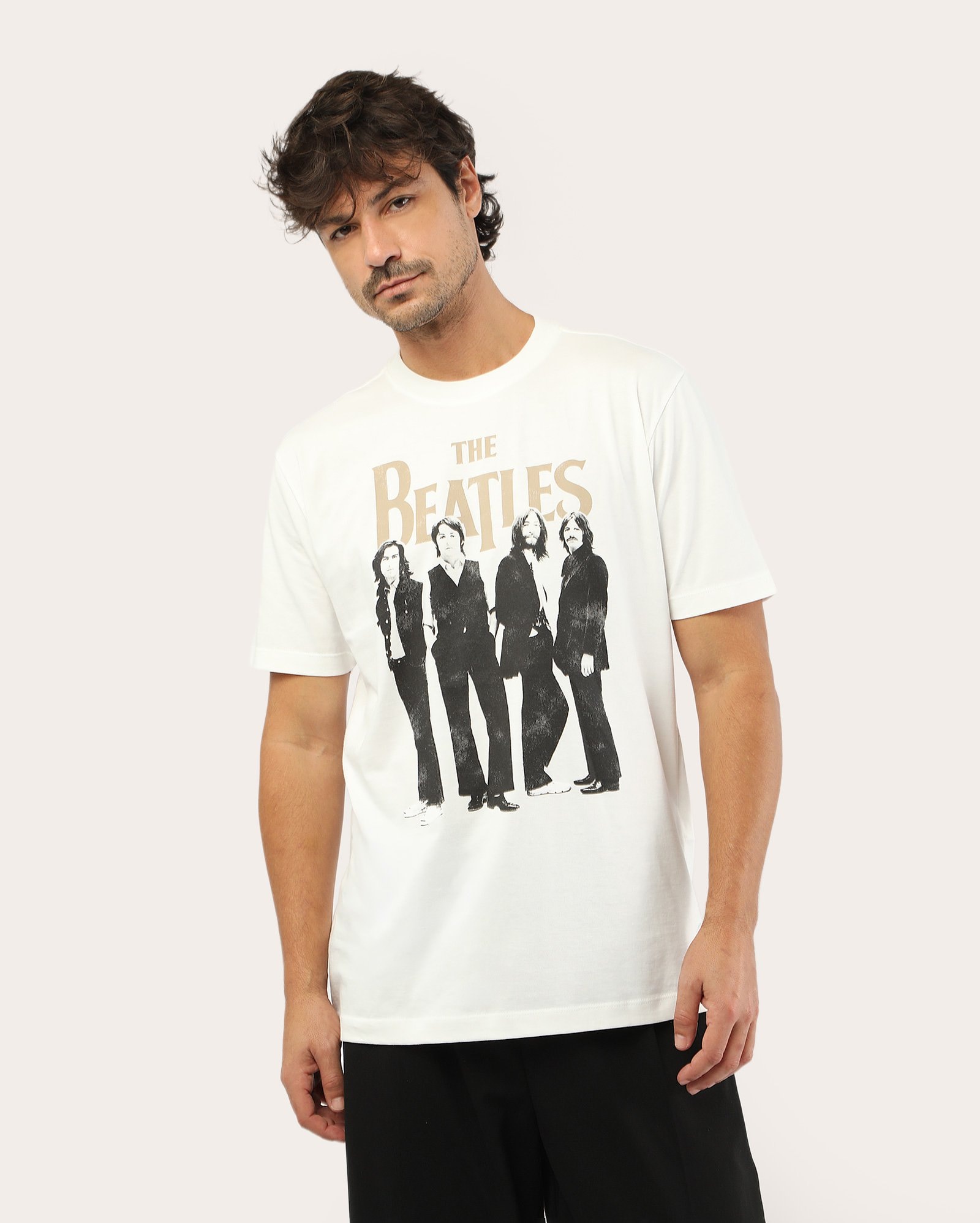 Riachuelo | Camiseta masculina regular - branca | The Beatles
