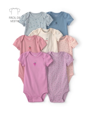 Kit body bebê 7 peças frutinhas e floral - multicor | Carter's