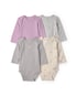 Kit body bebê 4 peças cisne e floral - multicor | Carter's
