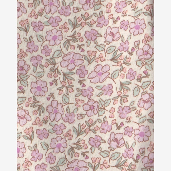 Conjunto longo bebê 3 peças canelado e floral - multicor | Carter's