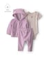 Conjunto longo bebê 4 peças atoalhados - Multicor | Carter's