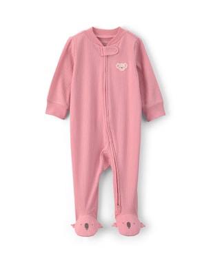 Macacão bebê com pezinho canelado coala - rosa | Carter's