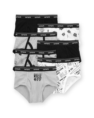 Kit cueca infantil 7 peças slip esportes - multicor | Carter's