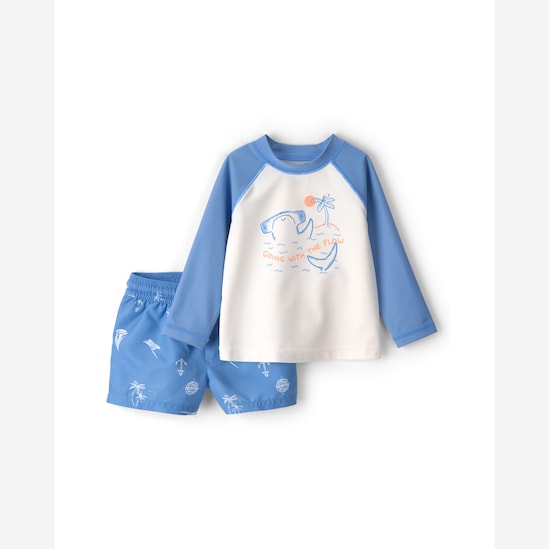Conjunto de praia bebê 2 peças tubarão - multicor | Carter's