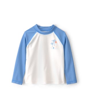 Camiseta de praia infantil raglan coqueiros - multicor | Carter's