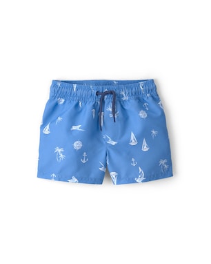 Short água infantil estampa náutica - azul | Carter's