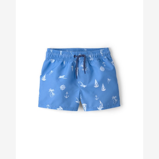 Short água infantil estampa náutica - azul | Carter's