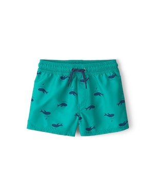 Short água infantil estampa baleias - verde | Carter's
