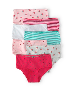 Kit calcinha infantil 7 peças estampadas - multicor | Carter's