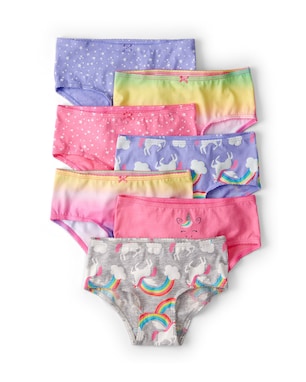 Kit calcinha infantil 7 peças estampadas - multicor | Carter's