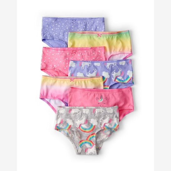Kit calcinha infantil 7 peças estampadas - multicor | Carter's