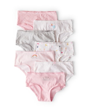 Kit calcinha infantil 7 peças estampadas - multicor | Carter's
