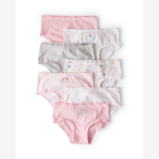 Kit calcinha infantil 7 peças estampadas - multicor | Carter's