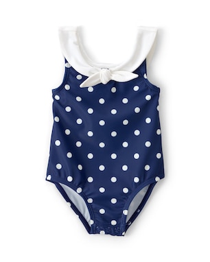 Maiô bebê gola marinheiro com poá - azul | Carter's
