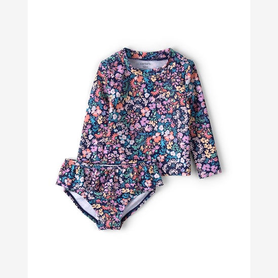 Conjunto de praia bebê estampa floral - multicor | Carter's