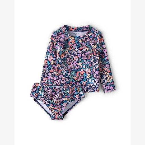 Conjunto de praia bebê estampa floral - multicor | Carter's
