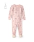 Macacão pijama infantil floral com pé - rosa | Carter's