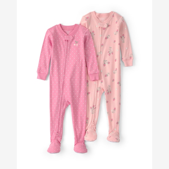 Kit macacão pijama bebê 2 peças frutinhas - multicor | Carter's
