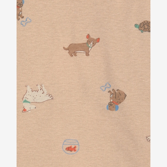 Kit body bebê 4 peças cachorrinhos e listras - multicor | Carter's