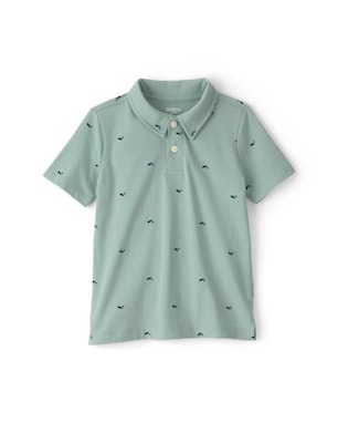 Polo infantil regular baleias - verde | OshKosh