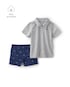 Conjunto Carter's infantil menino em algodão dinossauro 2 peças - Multicor