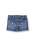 Short jeans infantil reto floral - denim médio | OshKosh