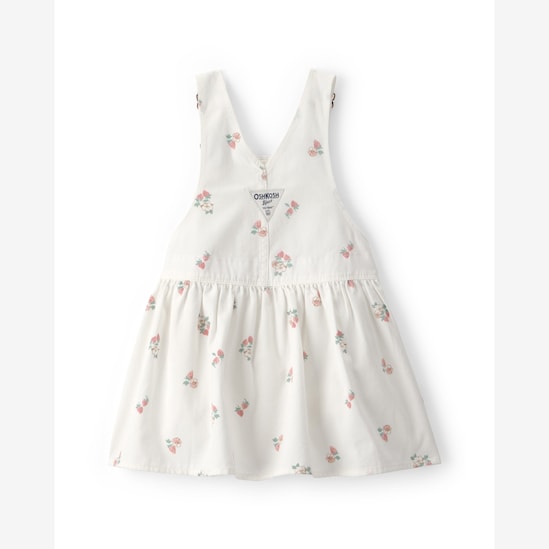 Salopete sarja infantil estampa floral - branca | Oshkosh