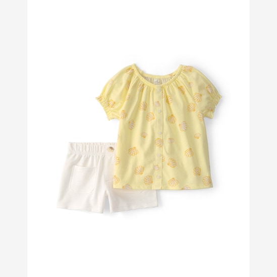 Conjunto infantil 2 peças conchinhas - multicor | Carter's