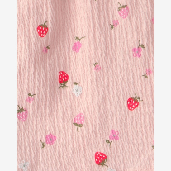 Conjunto infantil 2 peças texturizado estampado - rosa | Carter's