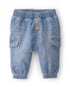 Calça jeans bebê comfy cargo - denim | OshKosh