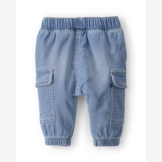 Calça jeans bebê comfy cargo - denim | OshKosh