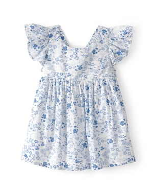 Vestido bebê estampa floral com calcinha - azul | OshKosh