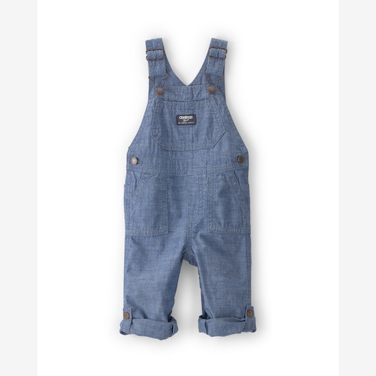 Jardineira jeans bebê comfy - denim | OshKosh