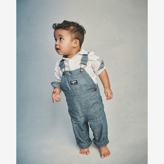 Jardineira jeans bebê comfy - denim | OshKosh