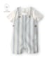 Jardineira bebê listrada com camiseta - multicor | Carter's