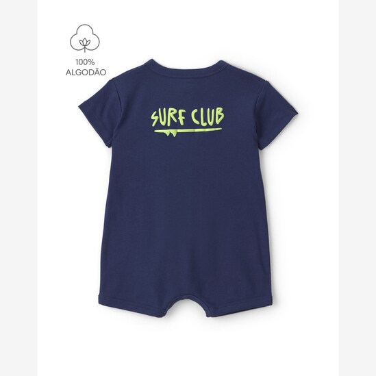 Macaquinho bebê surf club - azul | Carter's