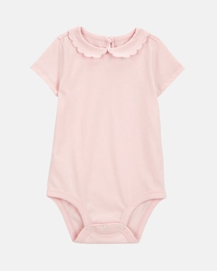 Body OshKosh gola boneca bebê menina - Rosa Claro