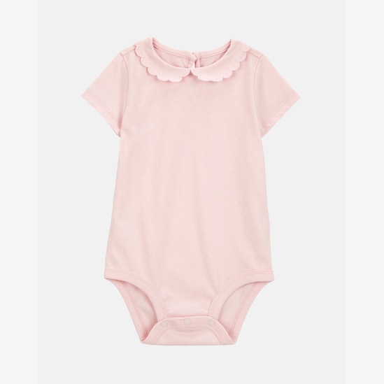 Body OshKosh gola boneca bebê menina - Rosa Claro