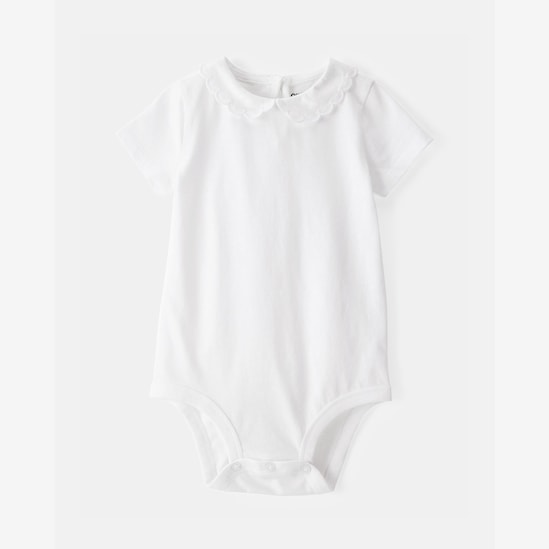 Body OshKosh gola boneca bebê menina - Branco