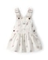 Salopete de sarja bebê floral - branca | OshKosh