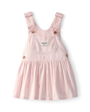 Salopete de sarja bebê coelhinhos - rosa | OshKosh