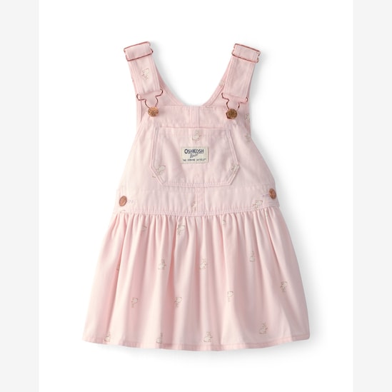 Salopete de sarja bebê coelhinhos - rosa | OshKosh