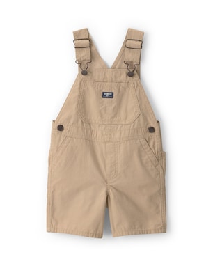 Jardineira de sarja infantil com bolso - bege | OshKosh
