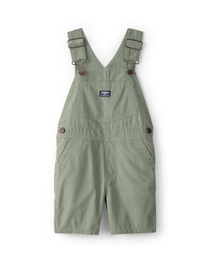 Jardineira de sarja infantil com bolso - verde | OshKosh