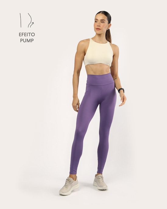 Calça legging Body Work com bolso PumpSync UV50+
