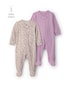 Kit macacão bebê 2 peças estampadas floral – multicor | Carter’s