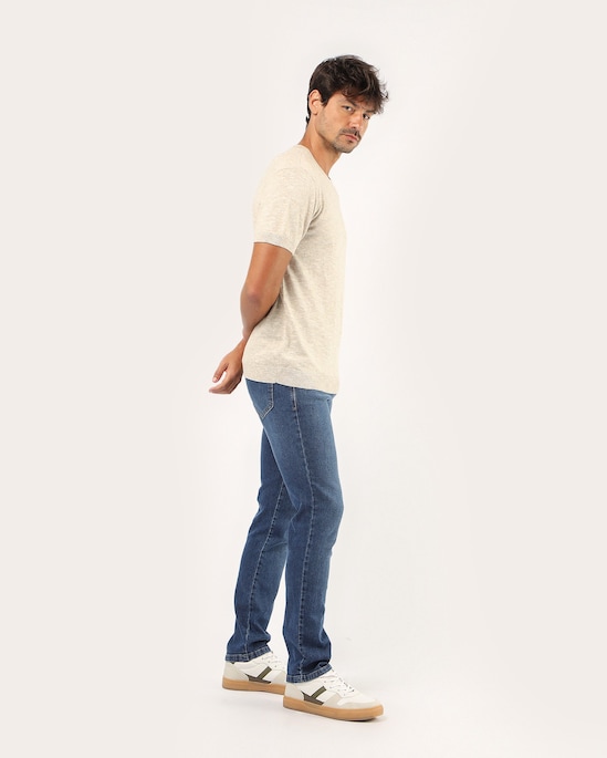 Calça jeans masculina slim - Denim Médio | Pool Jeans