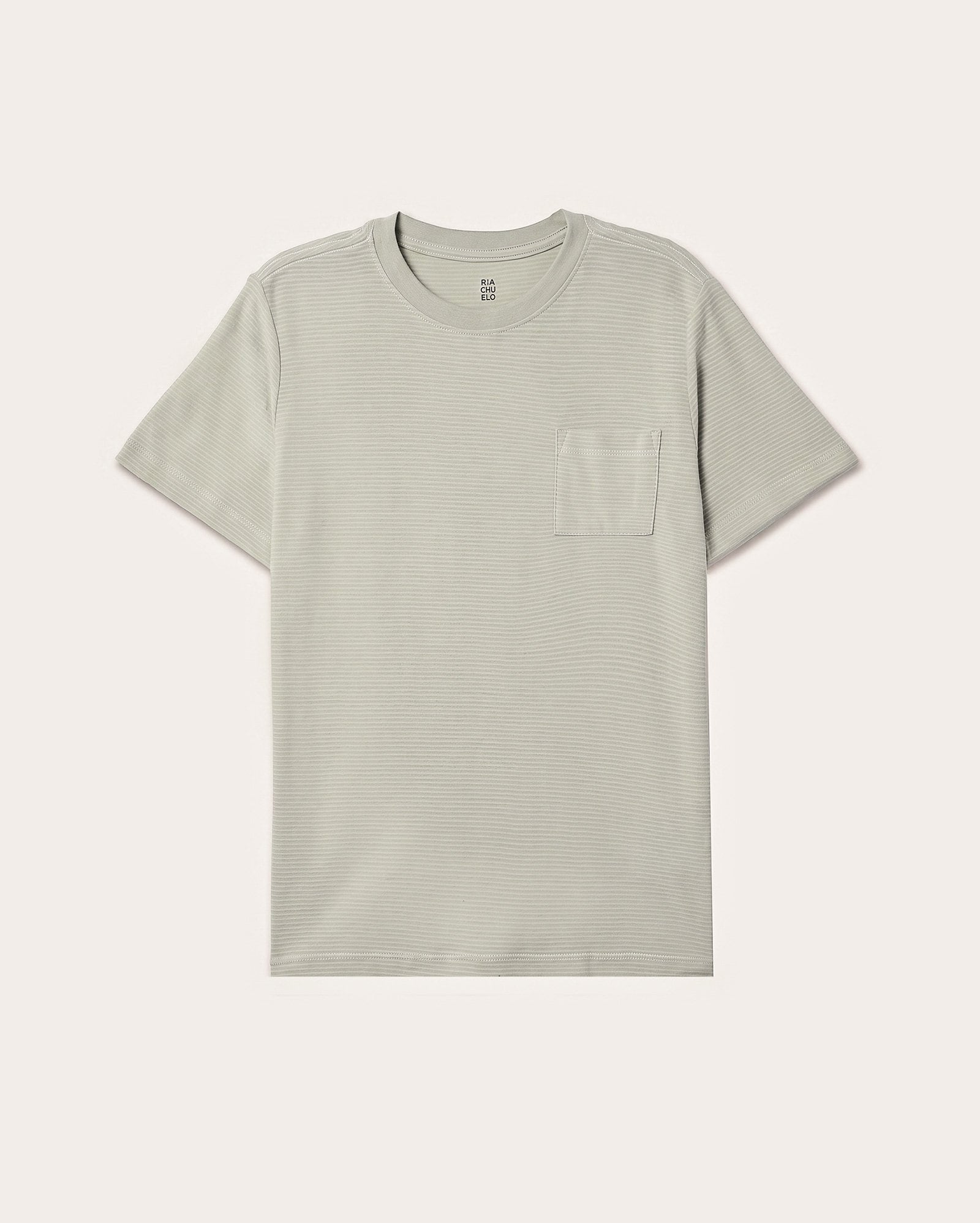Camiseta infantil texturizada com bolso 1-14A - Verde Claro