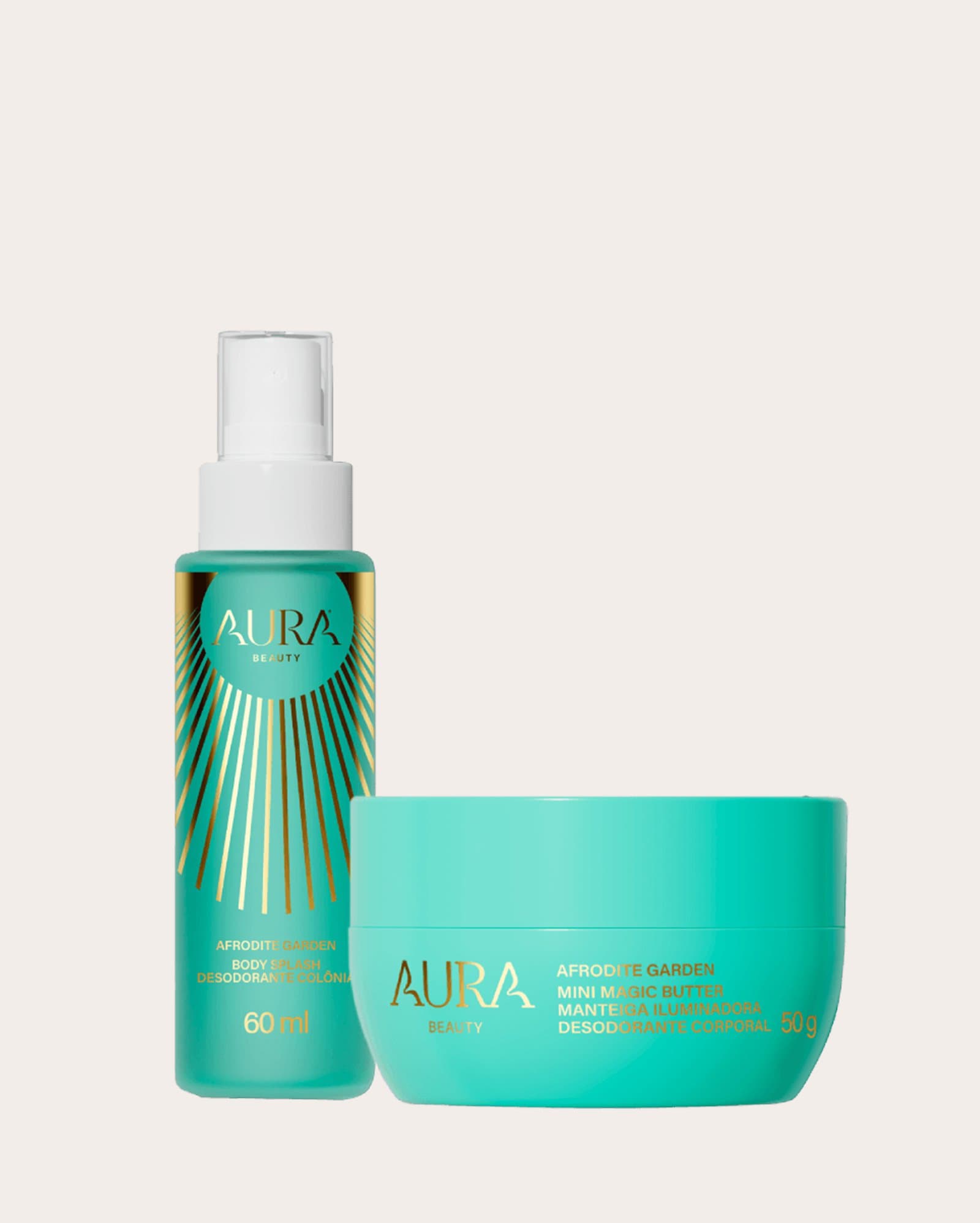 Kit Body Splash Afrodite Garden 60ml + Magic Butter Afrodite Garden 50g | Aura Beauty